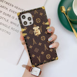Brown LV Trunk Series Phone Case statement piece with premium matte finish for iPhone and Samsung aesthetic