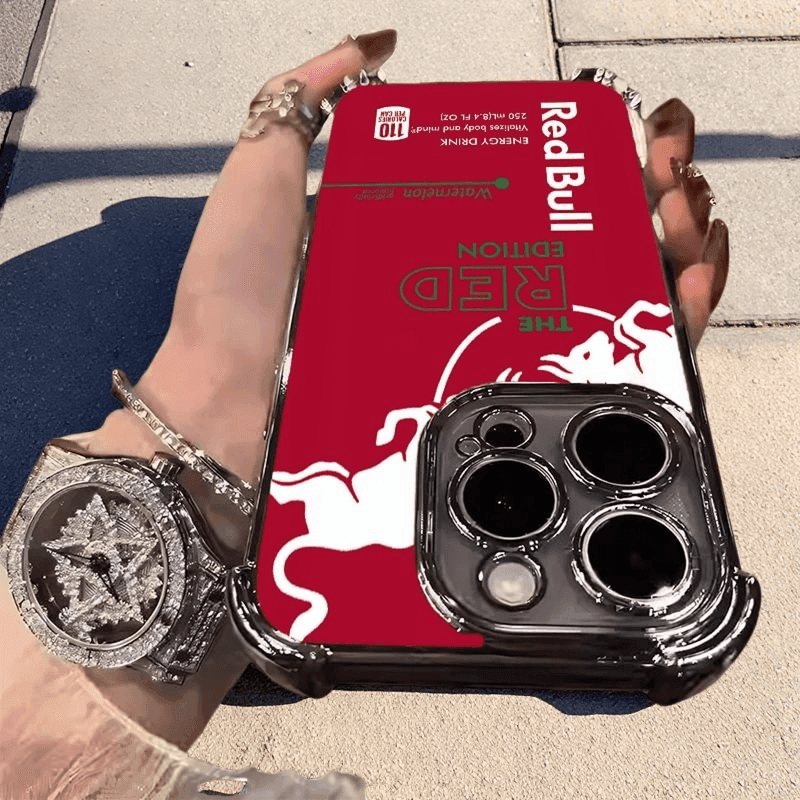 Energy Red Red Bull Phone Case Durable Shockproof Protective Cover for iPhone Samsung Google RB11 - yTagCase