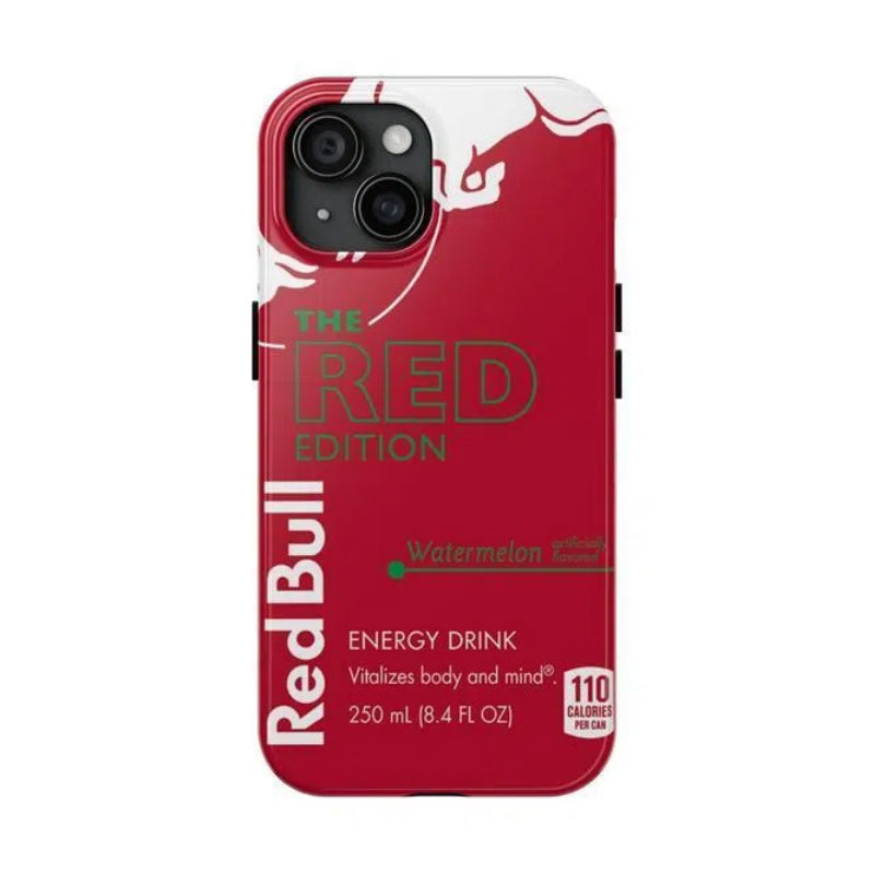 Red Bull Design Phone Case with Card Holder - MagSafe-enabled protective case with glossy/matte finish for iPhone 12 Mini