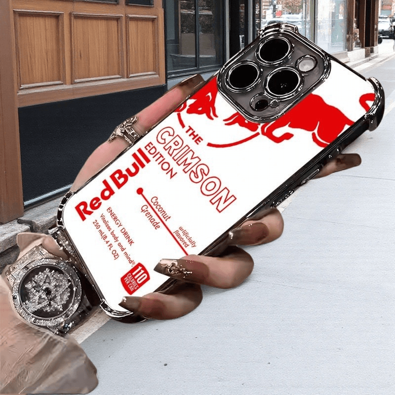 Red White Red Bull Phone Case Durable Shockproof Protective Cover for iPhone Samsung Google RB05 - yTagCase