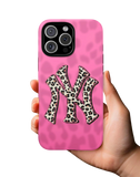 Stylish Pink Cheetah Print Phone Case for Samsung S24 Ultra - Military Grade Protection & Animal Texture Design