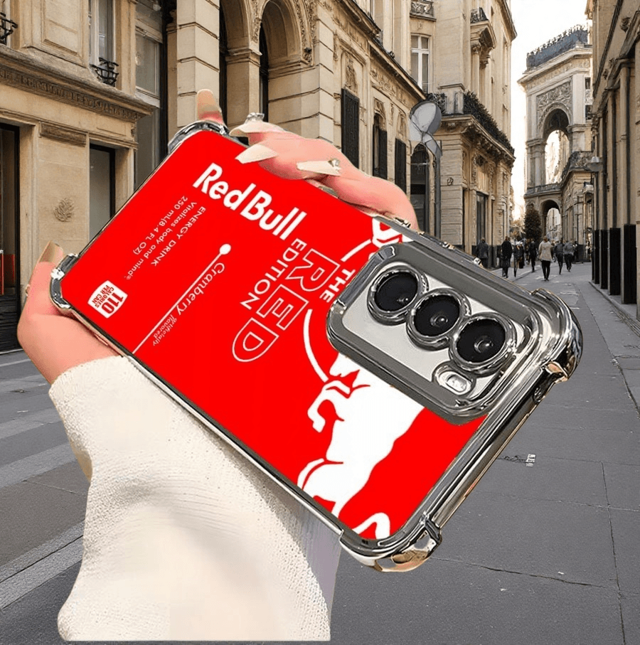 Red Bull Phone Case Durable Shockproof Protective Cover for iPhone Samsung Google RB03 - yTagCase
