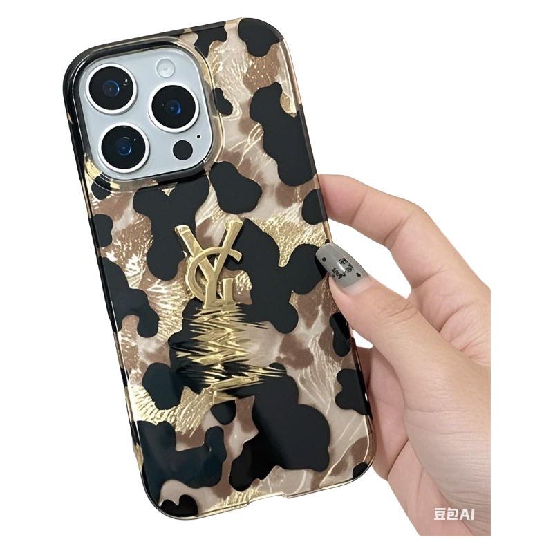 Cheetah Print Shockproof Phone Case with military-grade durability and stylish leopard design for iPhone 14 Plus, perfect for fashion lovers.