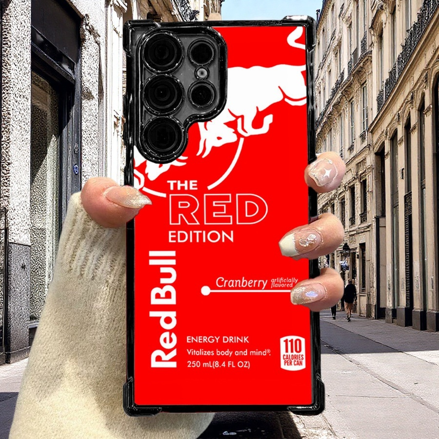 Vibrant Red Bull Phone Case, military-grade drop protection and ergonomic grip for iPhone Samsung Google.