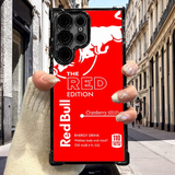 Vibrant Red Bull Phone Case, military-grade drop protection and ergonomic grip for iPhone Samsung Google.