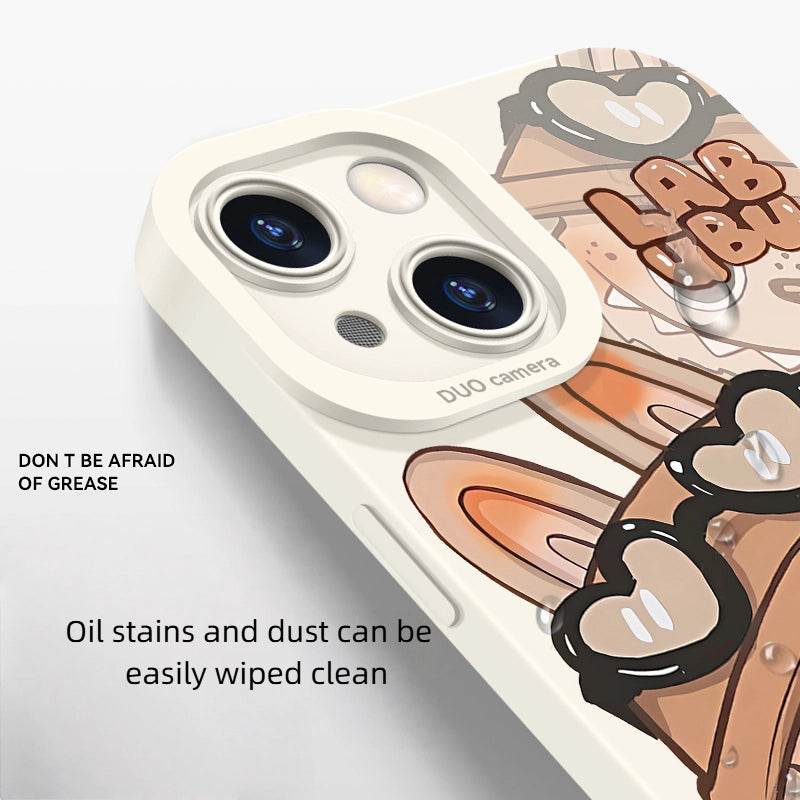 Klein Blue Labubu Peeking Phone Case LB018 - Trendy Protective Cute - yTagCase