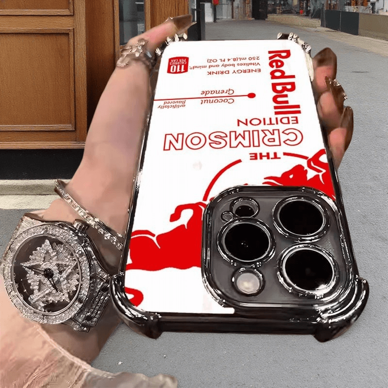 Red White Red Bull Phone Case Durable Shockproof Protective Cover for iPhone Samsung Google RB05 - yTagCase