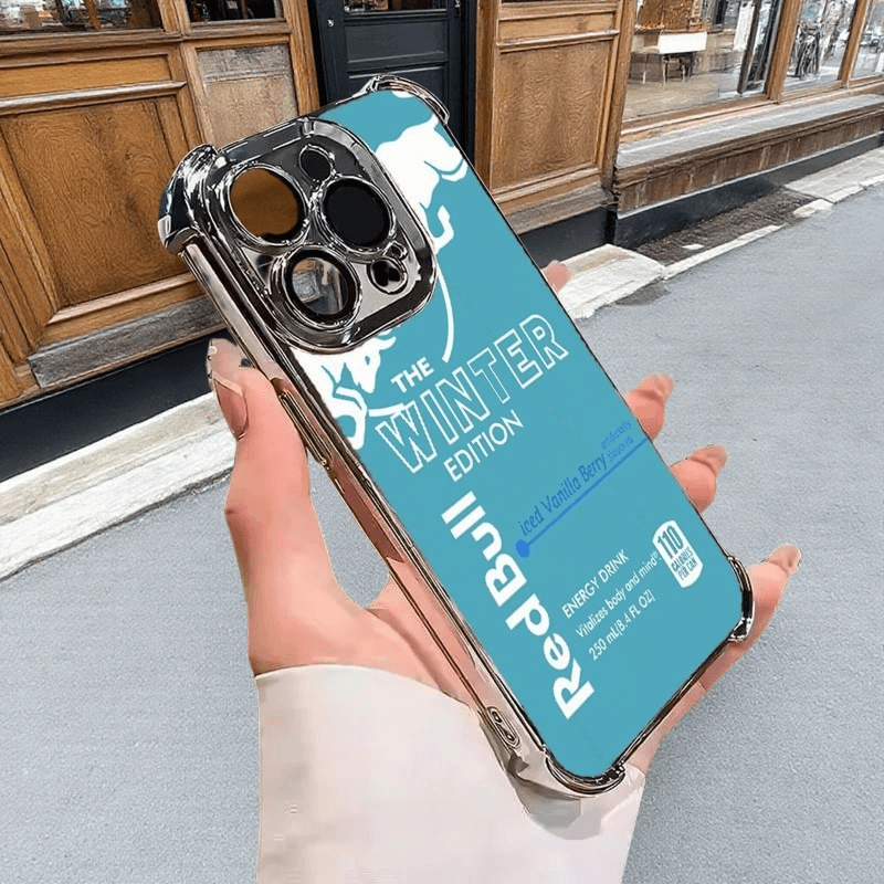 Glacier Blue Green Red Bull Phone Case - Durable Military Grade Protection with 4 Corner Airbags for iPhone Samsung Google RB07 - yTagCase