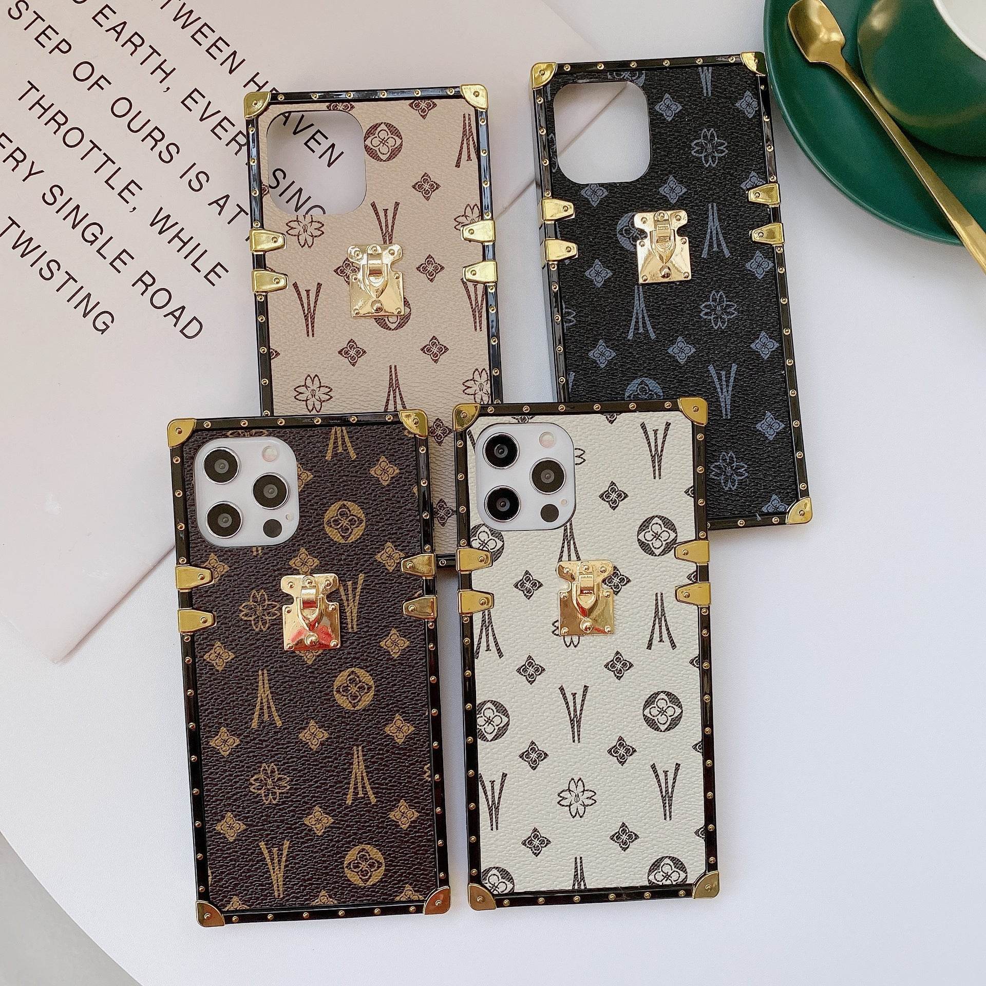 Brown LV Trunk Series Phone Case for iPhone & Samsung | LX009 - yTagCase