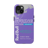 Coque de téléphone à motif taureau violet lavande et rouge Energy Culture RB035