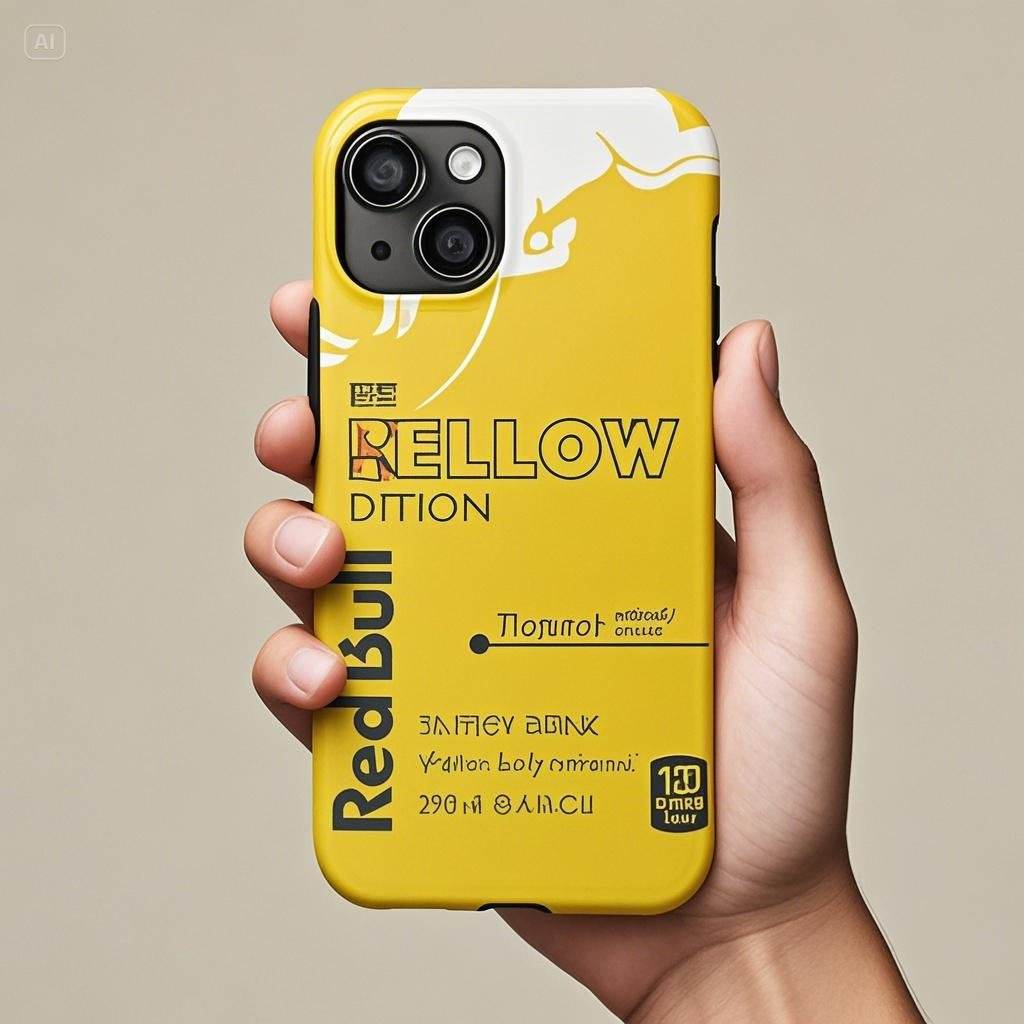 Yellow - Red Bull Phone Case Dual Protection Matte/Glossy Compatible MagSafe for iPhone Samsung RB030 - yTagCase