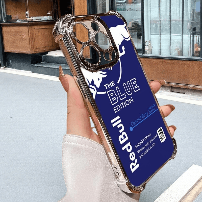 Blue Red Bull Phone Case Durable Shockproof Protective Cover for iPhone Samsung Google RB09 - yTagCase