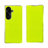 Green Diamond Pattern Phone Case with luxury metal flip cover for Samsung Fold7 elegant aesthetic and scratch-resistant protection