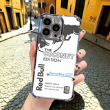 Vibrant Red Bull logo phone case featuring UV-resistant printing and precise cutouts for all ports