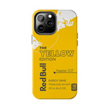 Coque de téléphone à motif taureau jaune et rouge Energy Culture RB030
