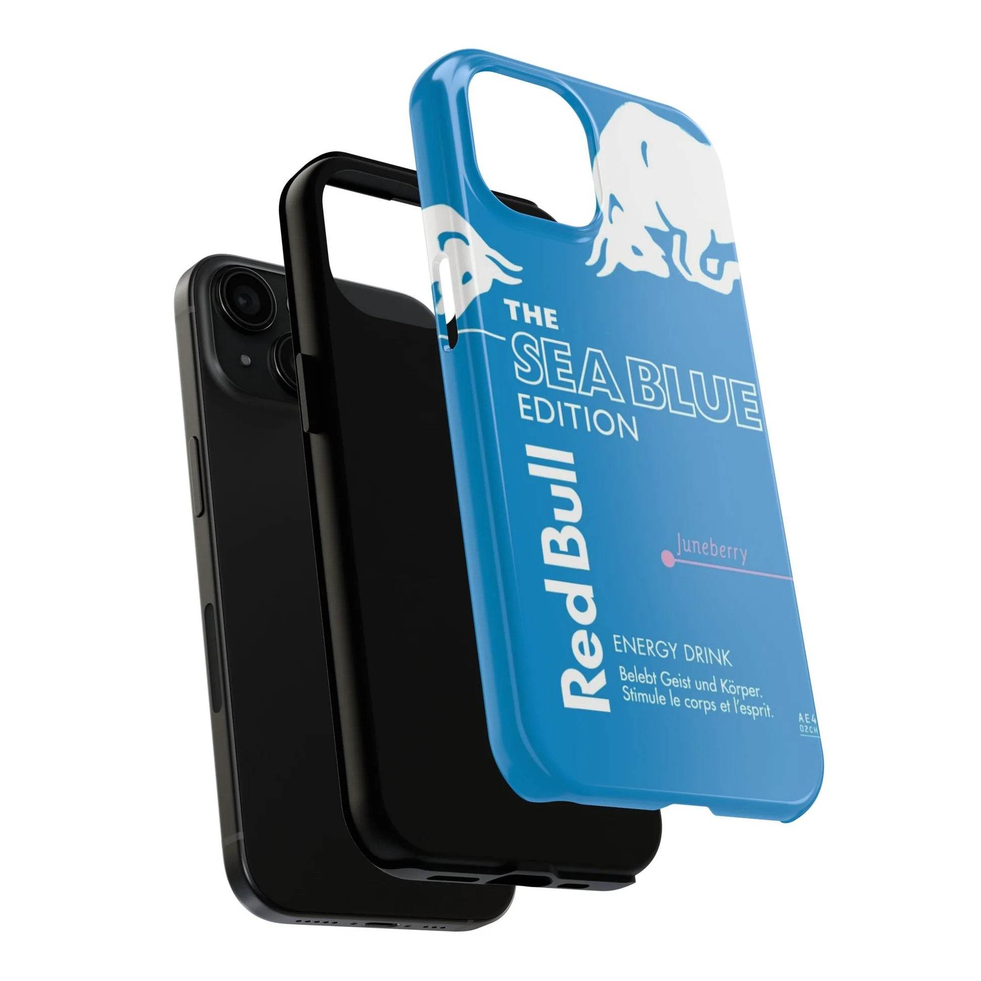 Sea Blue - Red Bull Phone Case with MagSafe, Dual Protection Glossy/Matte for iPhone & Samsung RB028 - yTagCase