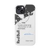 White Red Bull Phone Case with MagSafe compatibility for iPhone Samsung, glossy/matte dual protection design