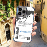 White Red Bull protective cover with crisp logo print and perfect fit for easy button access