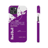 Red Bull Themed Phone Case with MagSafe, durable dual-protection, purple glossy/matte style for iPhone Samsung users