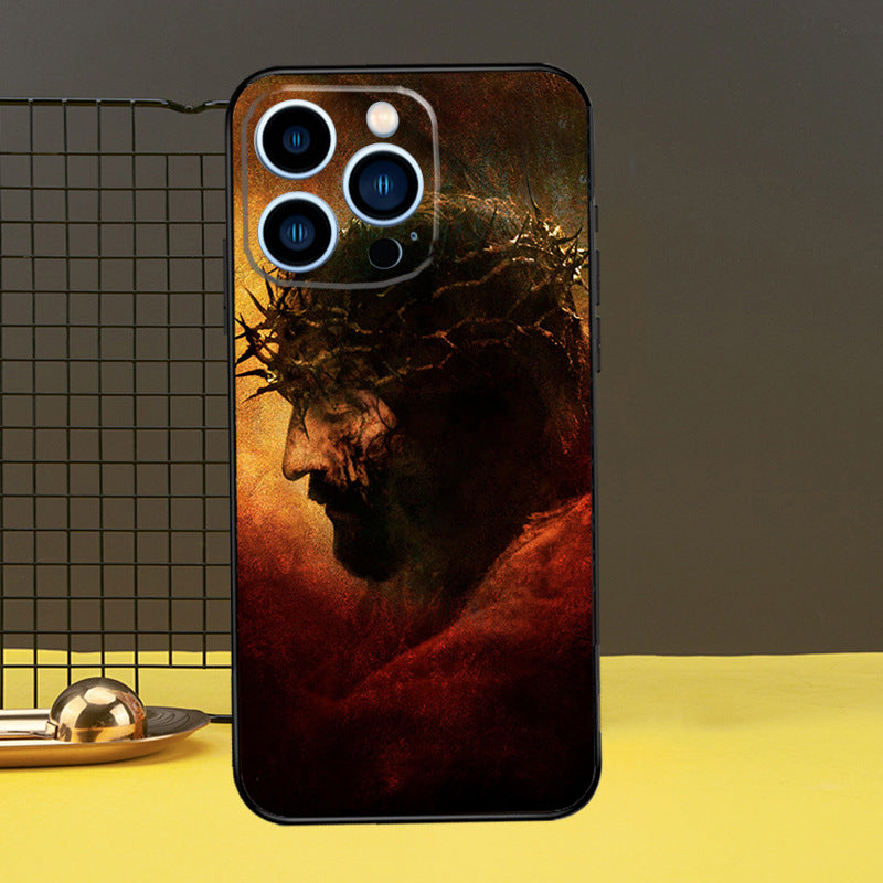 Cheetah print phone case with military-grade protection