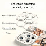 Lemon Yellow Labubu Peeking Phone Case - Trendy Shockproof LB012 - yTagCase