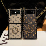 Timeless LV trunk motif phone case for Samsung ZFLIP blending Y2K nostalgia and contemporary minimalism